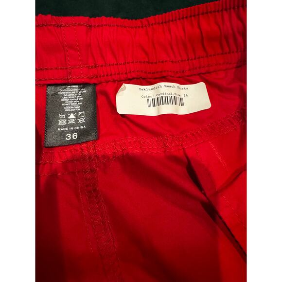 Oaklandish Red Cardinal Beach Swim Trunks Size 36 – New Without Tags - Picture 5 of 5